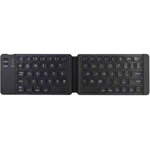 Shoppo Marte B05 USB Charging Portable Mini Folding Bluetooth Wireless Keyboard (Black)