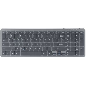 Shoppo Marte B035 2.4G Wireless Keyboard Scissor Foot Construction Silent Office Laptop External Keyboard, Color: Double-mold Bluetooth Gray