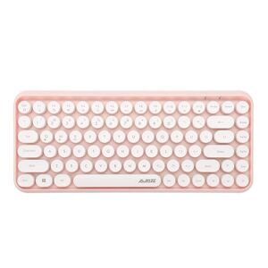 Shoppo Marte Ajazz 308I Tablet Mobile Phone Computer Household Office Wireless Keyboard(Pink)