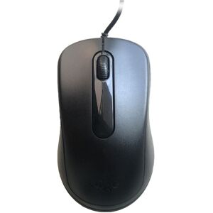 Aigo Q822 Cable Business Office Simple Mouse USB Notebook Desktop Computer Optical Universal(Black)