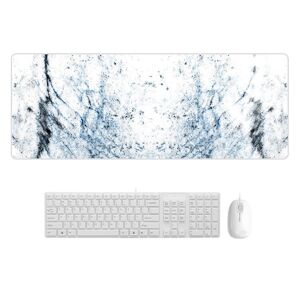 Shoppo Marte 400x900x2mm Marbling Wear-Resistant Rubber Mouse Pad(HD Marble)