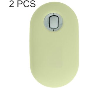 Shoppo Marte 2 PCS Silicone Dustproof Wireless Mouse Protective Case For Logitech Pebble(Matcha Green)