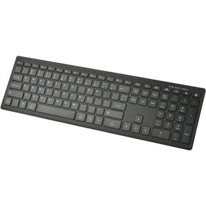 Shoppo Marte 169 2.4Ghz + Bluetooth  Dual Mode Wireless Keyboard, Compatible with iSO & Android & Windows (Black)