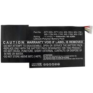 CoreParts Laptop-batteri til MSI 60Wh Li-ion 11,4V 5300mAh til MSI, MSI GS63VR 6RG GS73VR 6RF Stealth Pro