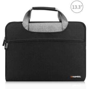 HAWEEL 13.3 inch Laptop Handbag, For Macbook, Samsung, Lenovo, Sony, DELL Alienware, CHUWI, ASUS, HP, 13.3 inch and Below Laptops(Black)