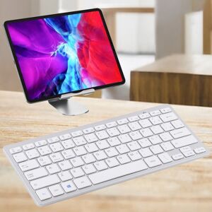 Shoppo Marte WB-8022 Ultra-thin Wireless Bluetooth Keyboard for iPad, Samsung, Huawei, Xiaomi, Tablet PCs or Smartphones, Portuguese Keys(Silver)