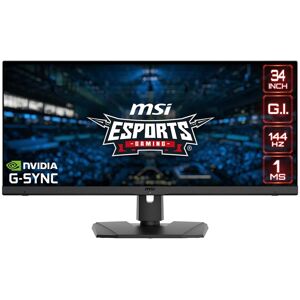 MSI Gaming Monitor Mpg341qr 34´´ Qhd Ips Led 144hz Blå One Size / EU Plug