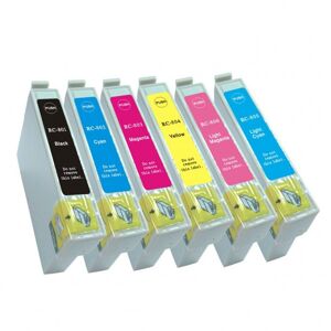 Pixojet Epson T0801/802/803/804/805/806 blækpatroner 78ml 6 stk.