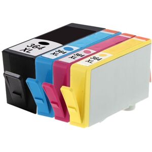 Pixojet HP 364 XL Sampak 4 st. (1 st svart 24 ml och 1 st Cyan / magenta / gul 15 ml) SM596EE, kompatibel