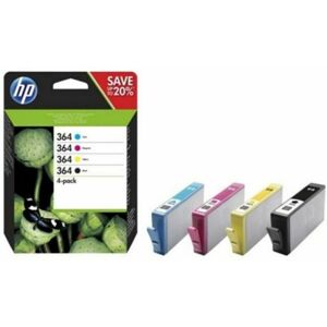 HP Originale 364-blækpatroner, sort/cyan/magenta/gul, 4-pak