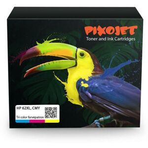 Pixojet blækpatron HP 62 XL farvet 18 ml