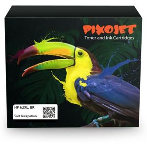 Pixojet blækpatron HP 62 XL sort 18 ml