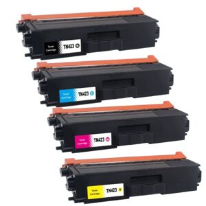 Kompatibel - Brother TN 423 combo pack 4 stk Toner - BK/C/M/Y 18500 sider