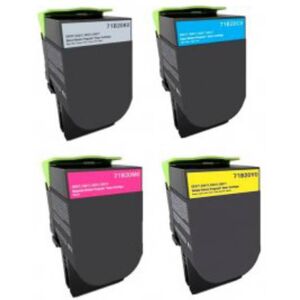 Kompatibel - Lexmark CS317/CS417 combo pack 4 stk Lasertoner - BK/C/M/Y 9900 sider