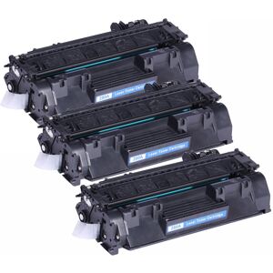 Kompatibel - HP 80A BK combo pack 3 stk Toner - CF280A - Sort 7100 sider