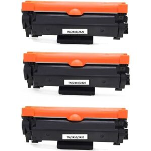 Kompatibel - Brother TN 2410 BK combo pack 3 stk Toner - B2410P - Sort 3600 sider