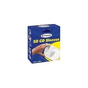 Verbatim Paper pocket for CDs/DVDs, white/transparent, 50-pack