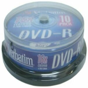 DVD-R Verbatim DVD-R Matt Silver 16x 10 pcs (10 enheder)