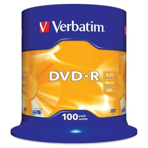 DVD-R Verbatim DVD-R Matt Silver 100 enheder