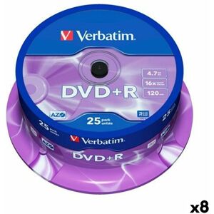 DVD + R Verbatim 4,7 GB 16x (8 enheder)