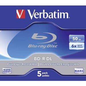 Verbatim 43748 Blu-ray BD-R DL disc 50 GB 5 stk Jewelcase