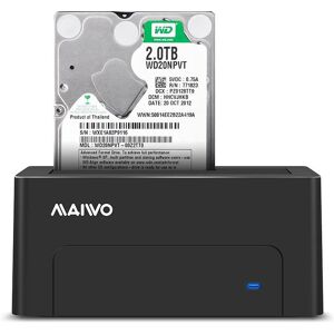 Maiwo K308C C USB 3.1 Gen2 10Gbps dockingstation til 1. 2.5 3.5 SATA-harddisk SSD op til 14TB med understøttelse af UASP, støtte SATAIII 6Gbps