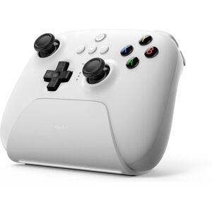 8BitDo Ultimate 2.4G Pad PC White + Charging Dock - Retro-bit (brugt)