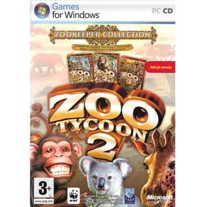 Zoo Tycoon 2 Zookeeper Collection PC CD Swedish (Brugt)