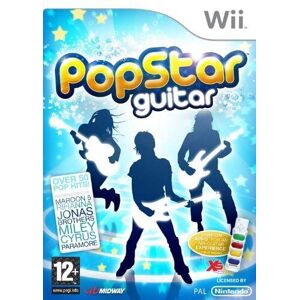 MediaTronixs Pop Star Guitar (Nintendo Wii) - Game BILN Pre-Owned