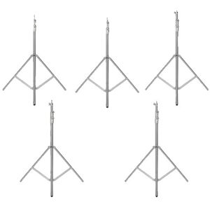 SupplySwap Kamera Lysstativ, Konstruktion af aluminiumslegering, Justerbar højde, 5 stk stativ