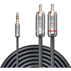 CABLE AUDIO 3.5MM TO PHONO 2M/CROMO 35334 LINDY