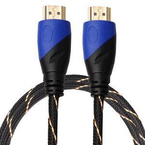 Shoppo Marte 1m HDMI 1.4 Version 1080P Woven Net Line Blue Black Head HDMI Male to HDMI Male Audio Video Connector Adapter Cable