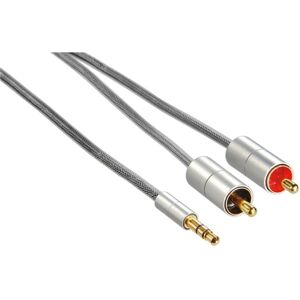 Hama AluLine 3,5mm-2 Phono 1,0m