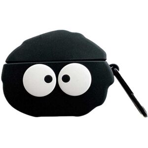 Generic Beats Studio Buds cute cartoon design silicone case - Black Coal Ball