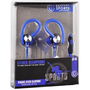 CaseOnline Sport headset med mikrofon - blå