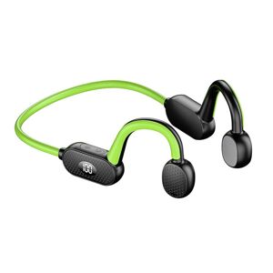 My Store X6 Sports Bone Conducted Bluetooth-hovedtelefoner med mikrofon trådløse ørepropper uden ørepropper (grøn)