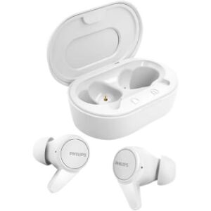 Philips True Wireless Headphones TAT1207WT/00, IPX4 splash/sweat resistant, Up to 18 hours play time, White