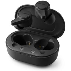 Philips True Wireless Headphones TAT1207BK/00, IPX4 splash/sweat resistant, Up to 18 hours play time, Black