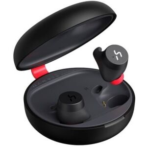 Hakii Fit True Wireless Sports Earbuds med mikrofon. 3 i 1. Rød.