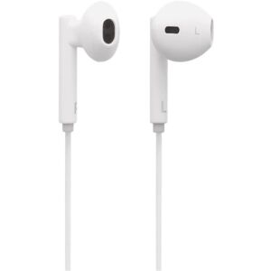 STREETZ in-ear Lightning headset, MFi, volume control, remote, white