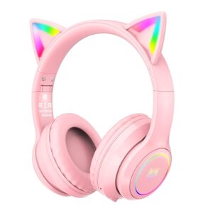 ONIKUMA B90 RGB-belysning Bluetooth trådløse øretelefoner (pink)