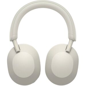 Sony WH-1000XM5 Hovedtelefoner Kabel & trådløs Headset Opkald/musik Bluetooth Sølv, Hvid