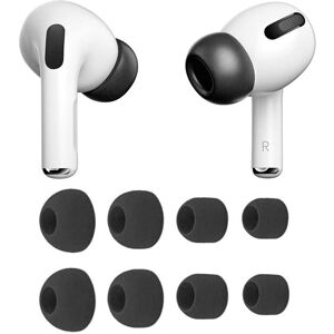 CaseOnline AirPods Pro silikone puder 8-pack (XS/S/M/L) - Sort