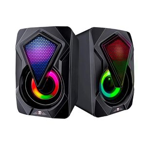 Northix 2x Gaming højttalere - RGB