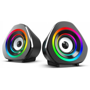 United CS2248 Computer Speakers w/LED Light