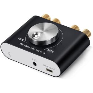 Nördic Bluetooth 5.0 stereo digital audio-forstærker 2x50W AUX / USB / BT