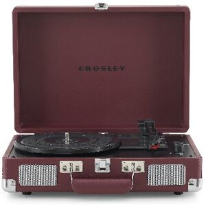 Crosley Cruiser Deluxe Pladespiller Tovejs Bluetooth (Burgundy)