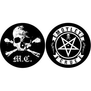 Motley Crue Turntable Slipmat Set: Skull/Pentagram