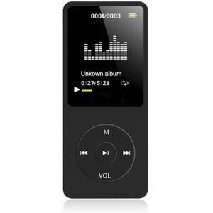 My Store Card Ultra-thin Lossless MP4 Player With Screen(Black)