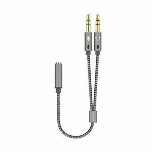 Jack adapter 3.5 mm Hunkøn eller Hankøn Aisens A128-0417